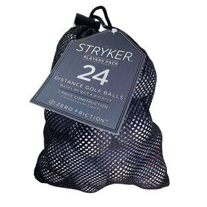 Stryker Players Pack 24 Count Distance Golf Balls Zero Friction Brand New W Tags
